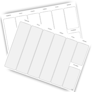 Planner semanal - dias úteis | P&B